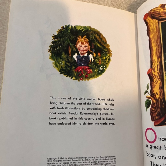 The Three Bears Vintage Little Golden Book - Picture 5 of 6